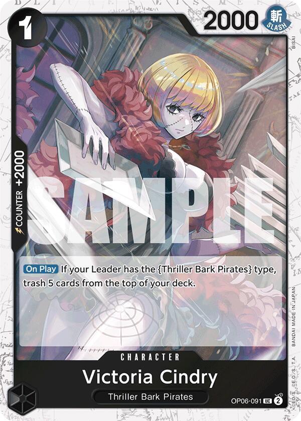 Victoria Cindry OP06-091 (Premium Booster -The Best-)  - Jolly Roger Foil