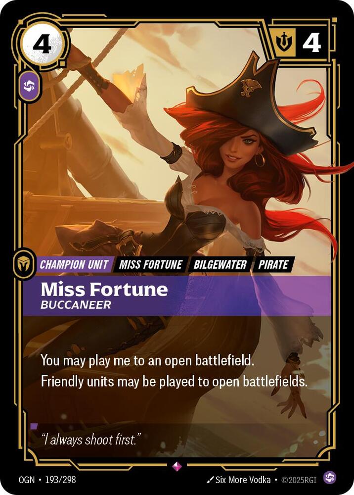 Miss Fortune - Buccaneer 193/298 (Origins)  - Foil