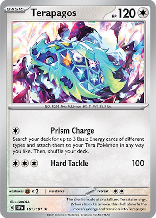Terapagos 161/191 (SV08: Surging Sparks)  - Holofoil