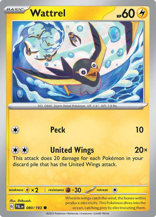 Wattrel 080/193 (SV02: Paldea Evolved) 