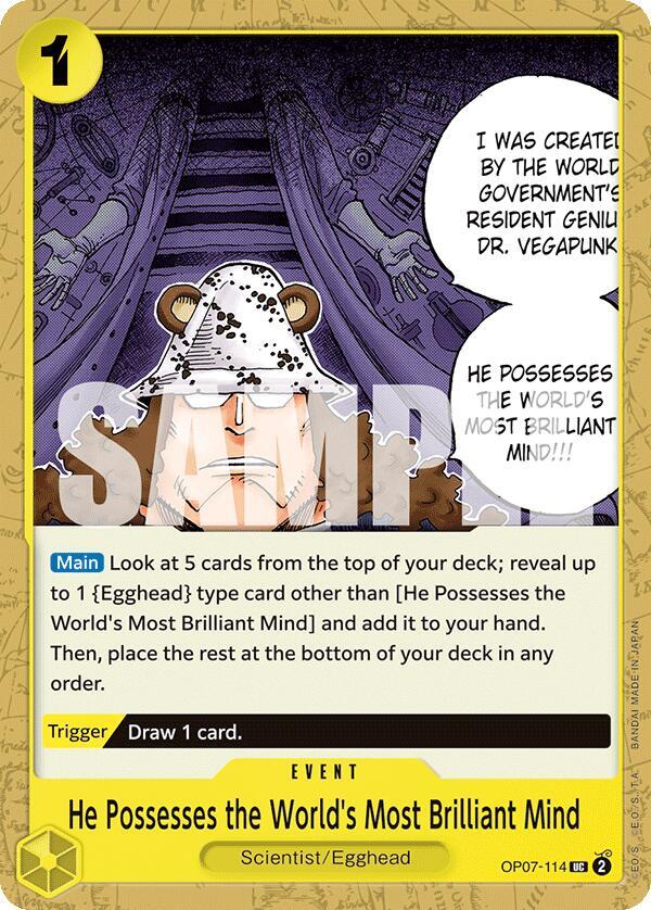 He Possesses the Worlds Most Brilliant Mind OP07-114 (500 Years in the Future) 