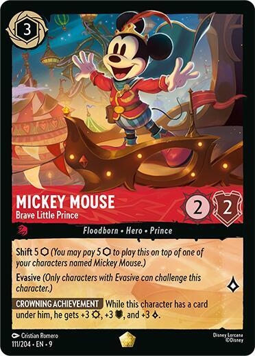 Mickey Mouse Brave Little Prince 111/204 (Fabled) 