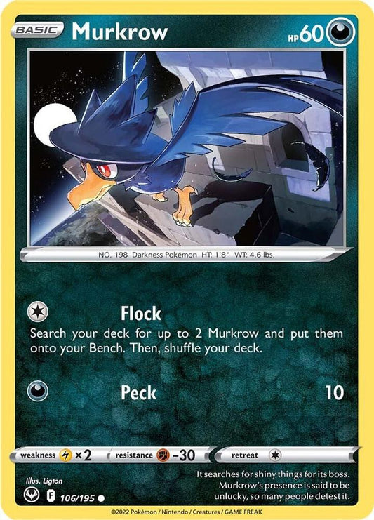 Murkrow 106/195 (SWSH12: Silver Tempest) 