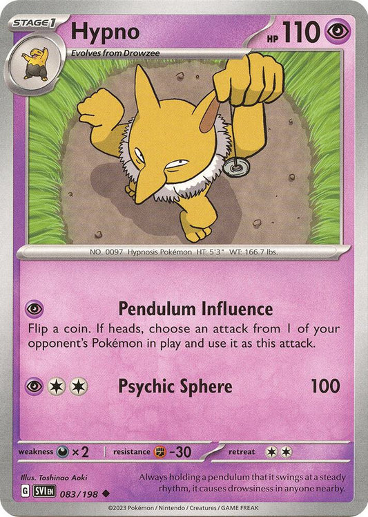 Hypno 083/198 (SV01: Scarlet & Violet Base Set) 