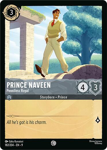 Prince Naveen Penniless Royal 182/204 (Fabled)  - Cold Foil