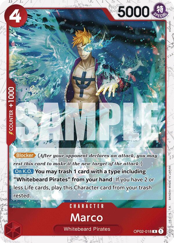 Marco OP02-018 (Premium Booster -The Best-)  - Jolly Roger Foil