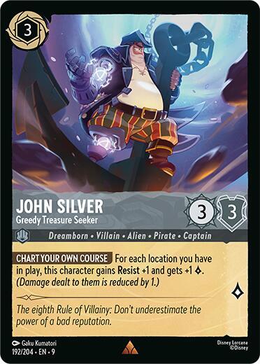 John Silver Greedy Treasure Seeker 192/204 (Fabled) 