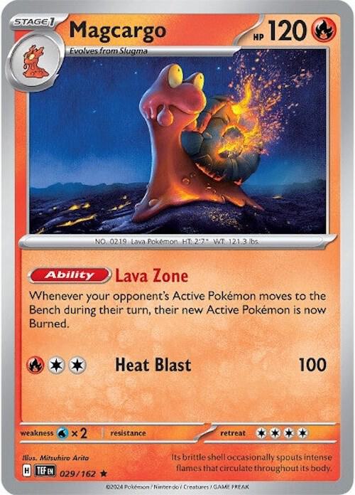 Magcargo 029/162 (SV05: Temporal Forces)  - Reverse Holofoil