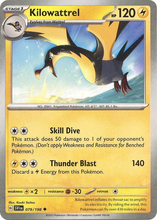 Kilowattrel 079/198 (SV01: Scarlet & Violet Base Set) 