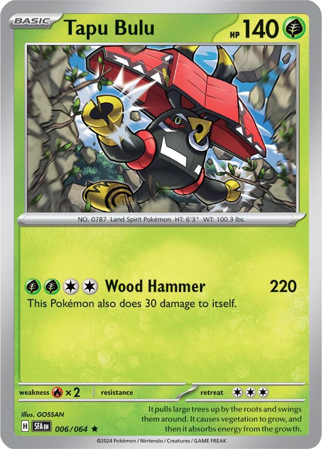 Tapu Bulu 006/064 (SV: Shrouded Fable)  - Holofoil