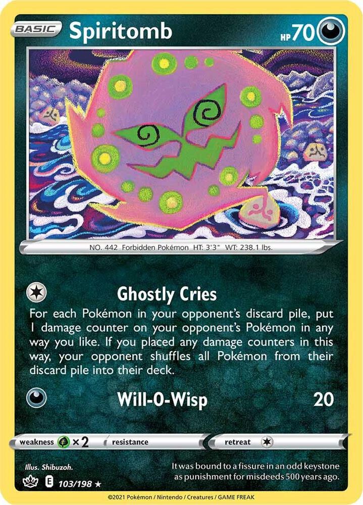 Spiritomb 103/198 (SWSH06: Chilling Reign) 