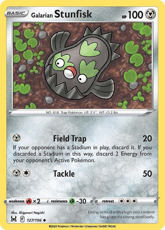 Galarian Stunfisk 127/196 (SWSH11: Lost Origin) 