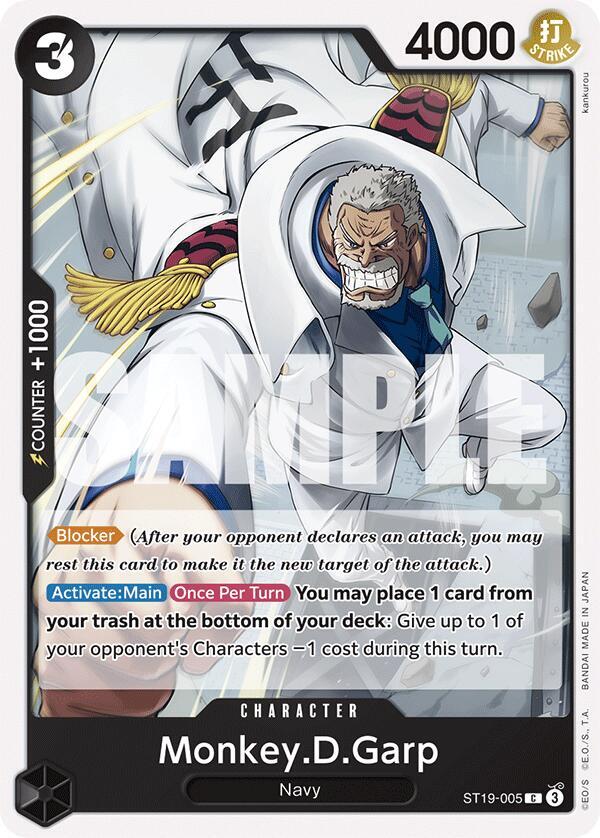 Monkey.D.Garp ST19-005 (Starter Deck 19: BLACK Smoker) 