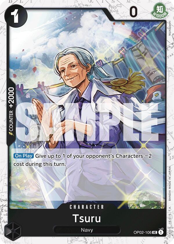 Tsuru Jolly Roger Foil OP02-106 (Premium Booster -The Best-)  - Foil