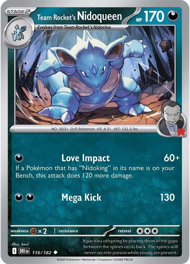 Team Rocket's Nidoqueen 116/182 (SV10: Destined Rivals) 