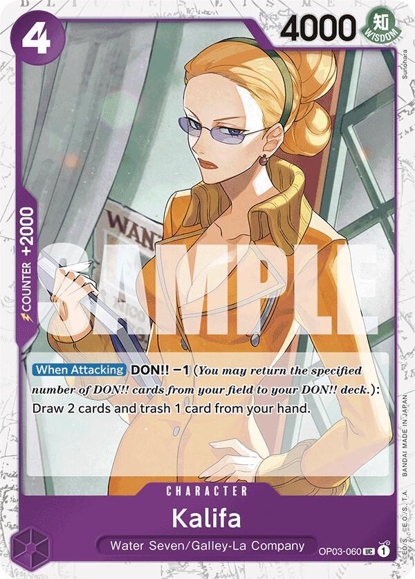 Kalifa Jolly Roger Foil OP03-060 (Premium Booster -The Best-)  - Foil