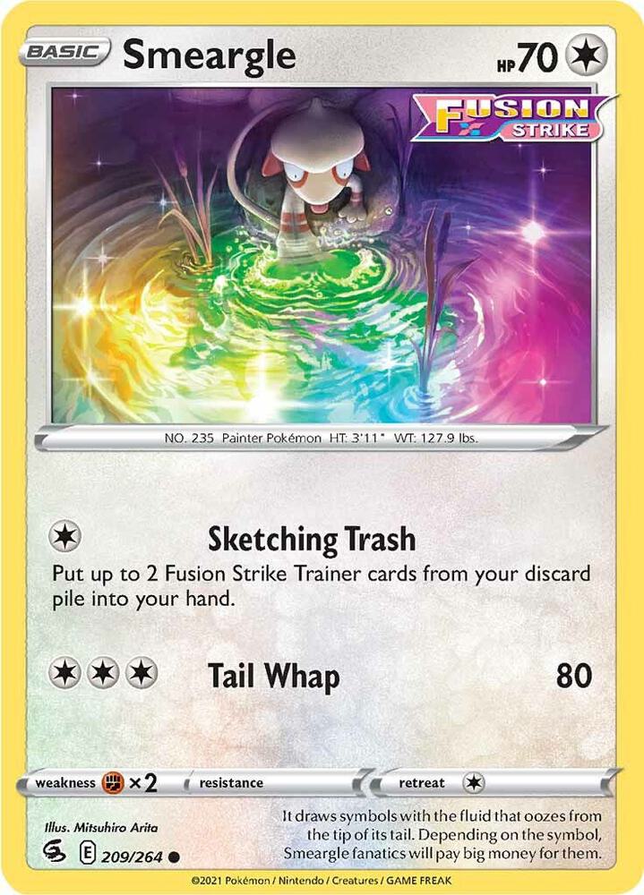 Smeargle 209/264 (SWSH08: Fusion Strike) 