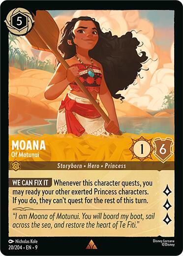 Moana, Of Motunui 20/204 (Fabled)  - Cold Foil