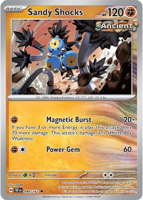 Sandy Shocks 098/162 (SV05: Temporal Forces)  - Reverse Holofoil
