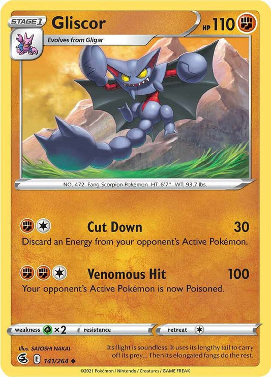 Gliscor 141/264 (SWSH08: Fusion Strike) 