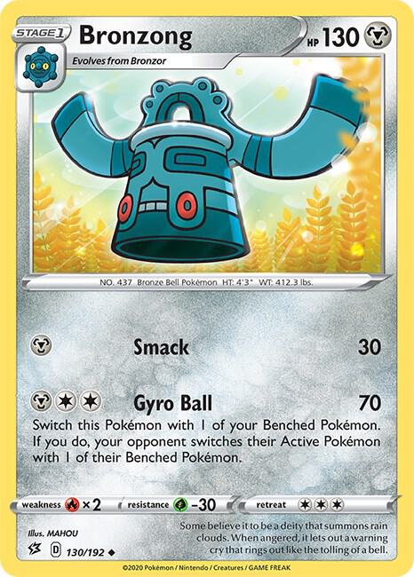 Bronzong 130/192 (SWSH02: Rebel Clash) 