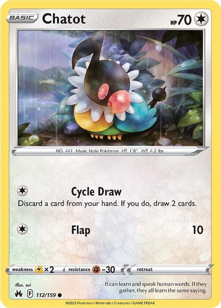 Chatot 112/159 (Crown Zenith) 
