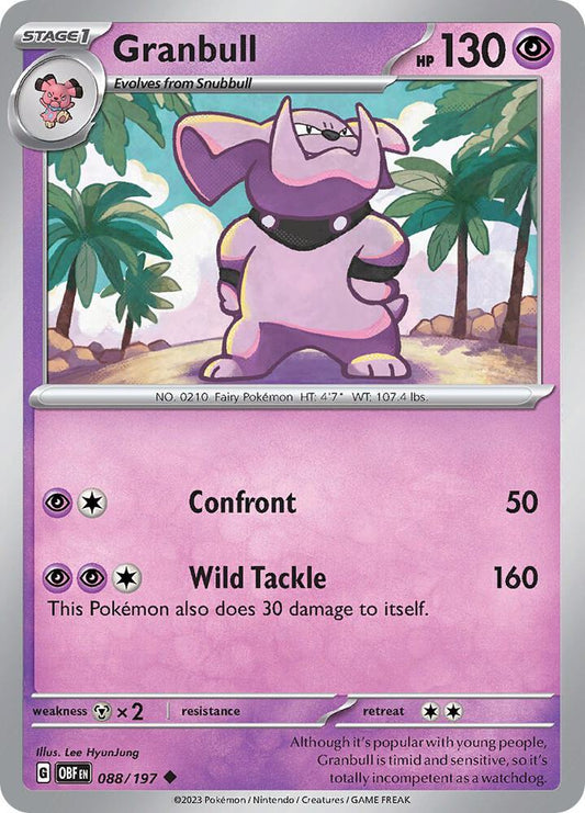 Granbull 088/197 (SV03: Obsidian Flames) 