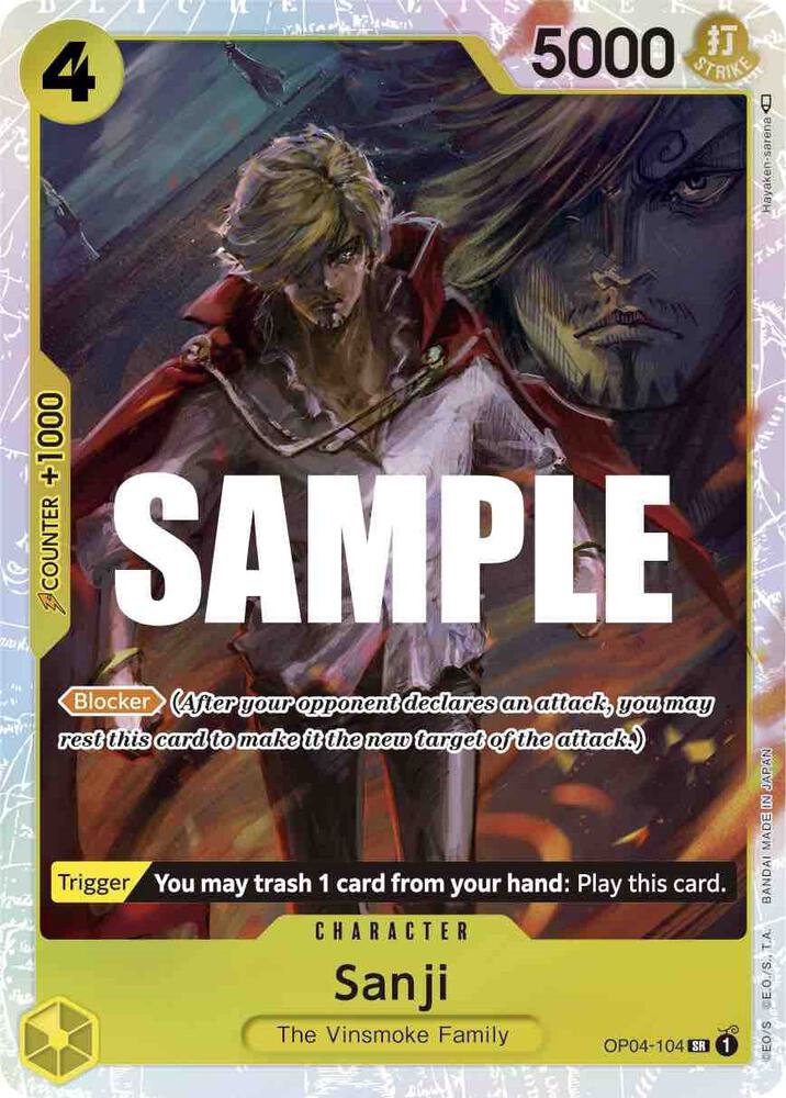 Sanji 104 OP04-104 (Kingdoms of Intrigue)  - Foil