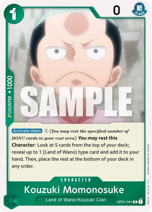 Kouzuki Momonosuke OP01-041 (Romance Dawn)  - Foil