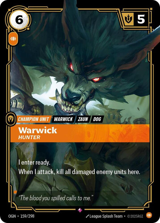Warwick - Hunter 159/298 (Origins)  - Foil