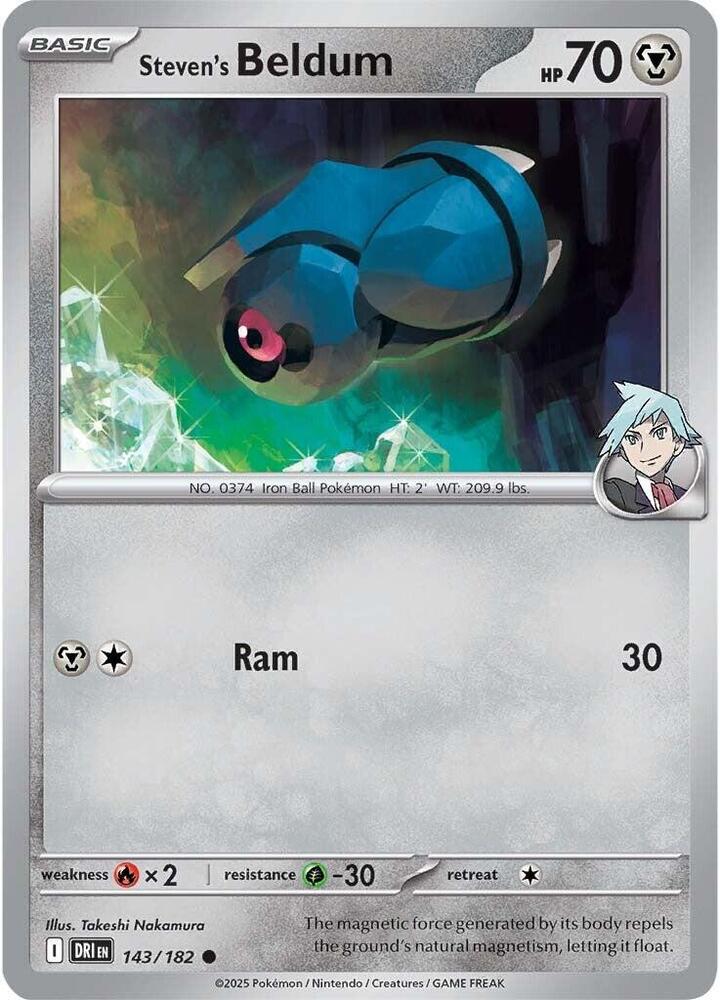 Steven's Beldum 143/182 (SV10: Destined Rivals) 