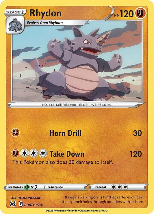 Rhydon 090/196 (SWSH11: Lost Origin) 