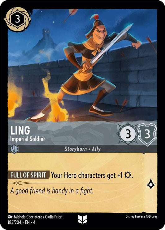 Ling, Imperial Soldier 183/204 (Ursula's Return)  - Cold Foil
