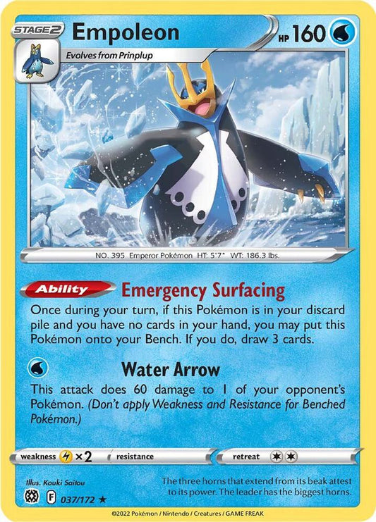 Empoleon 037/172 (SWSH09: Brilliant Stars)  - Holofoil