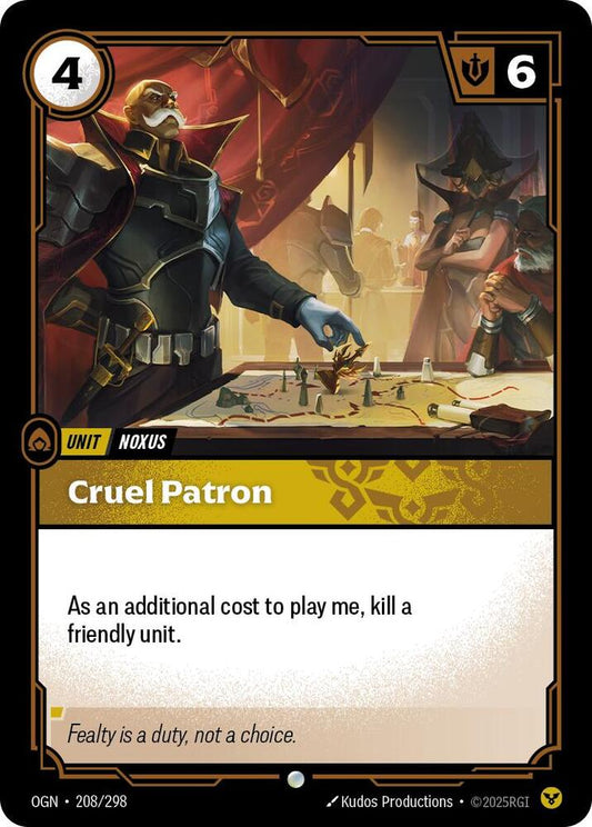 Cruel Patron 208/298 (Origins) 