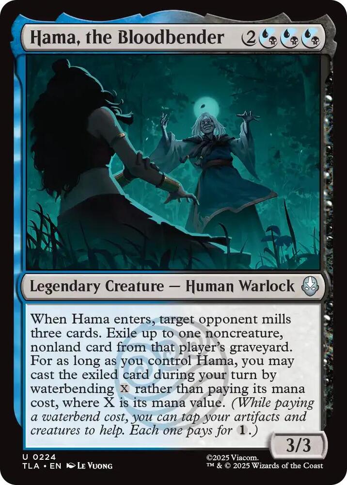 Hama, the Bloodbender 224/286 (Avatar: The Last Airbender)  - Foil