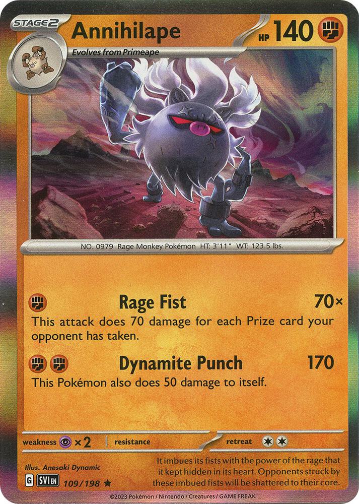 Annihilape 109/198 (SV01: Scarlet & Violet Base Set)  - Holofoil