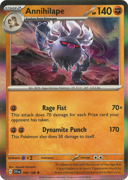 Annihilape 109/198 (SV01: Scarlet & Violet Base Set)  - Holofoil