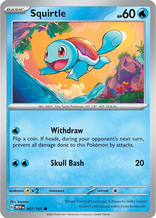 Squirtle 007/165 (SV: Scarlet & Violet 151) 