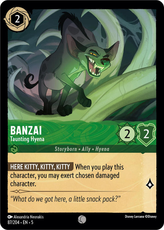Banzai Taunting Hyena 87/204 (Shimmering Skies) 