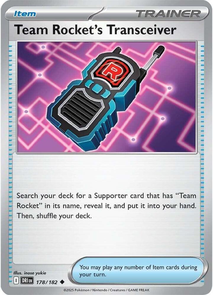 Team Rocket's Transceiver 178/182 (SV10: Destined Rivals) 