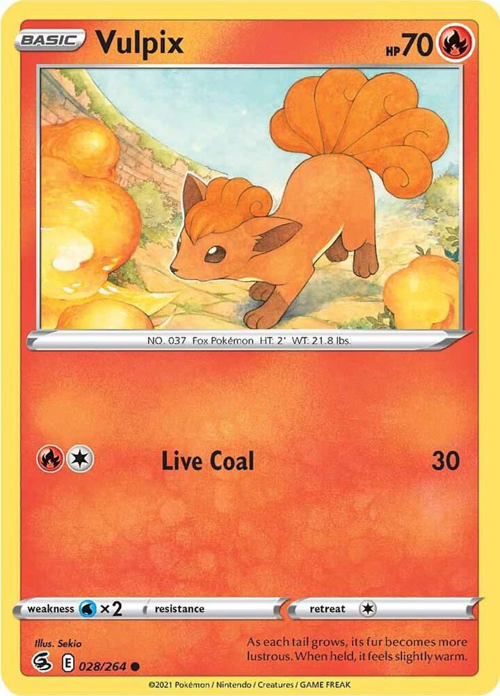 Vulpix 028/264 (SWSH08: Fusion Strike) 