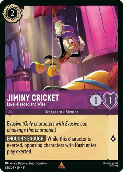 Jiminy Cricket Level Headed and Wise 62/204 (Reign of Jafar) 