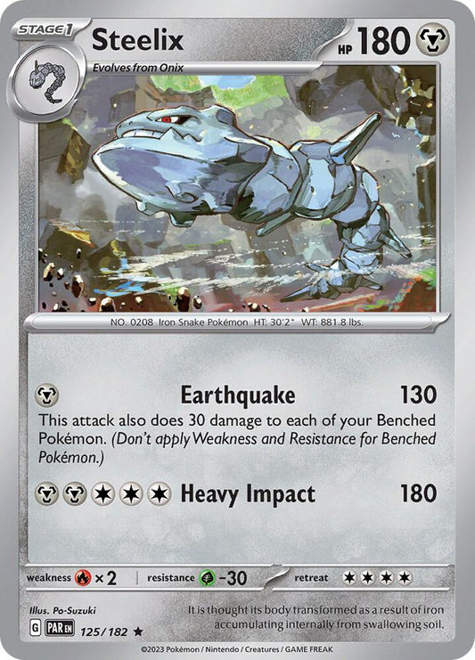Steelix 125/182 (SV04: Paradox Rift)  - Holofoil
