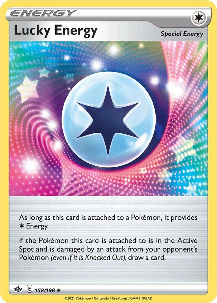 Lucky Energy 158/198 (SWSH06: Chilling Reign) 