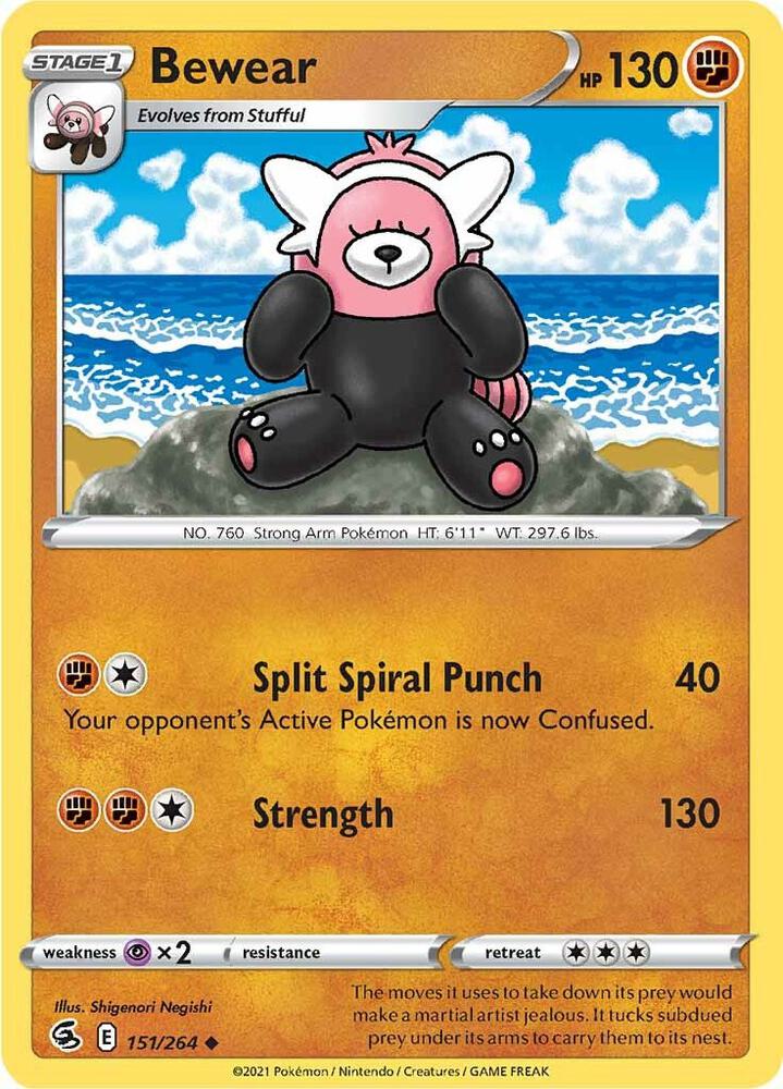 Bewear 151/264 (SWSH08: Fusion Strike) 