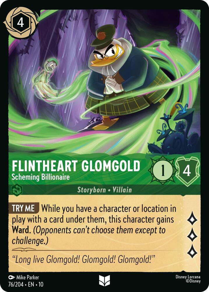 Flintheart Glomgold, Scheming Billionaire 76/204 (Whispers in the Well) 