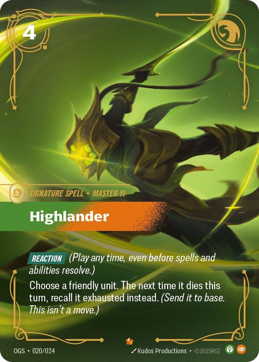 Highlander 020/024 (Origins: Proving Grounds) 