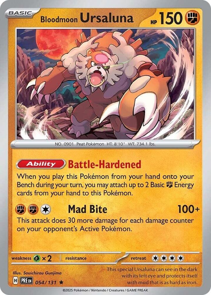 Bloodmoon Ursaluna 054/131 (SV: Prismatic Evolutions)  - Holofoil