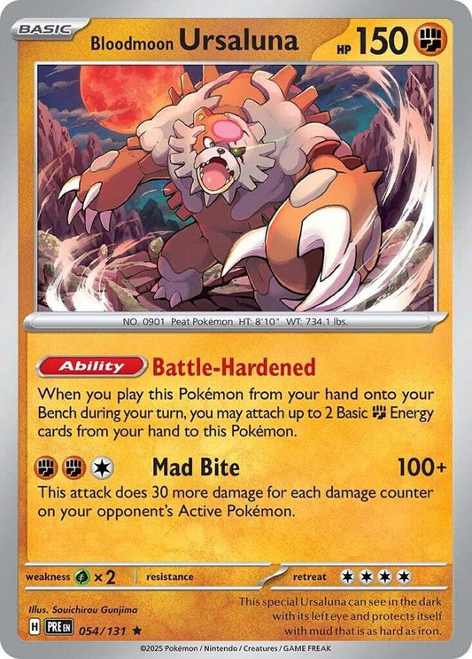 Bloodmoon Ursaluna 054/131 (SV: Prismatic Evolutions)  - Holofoil